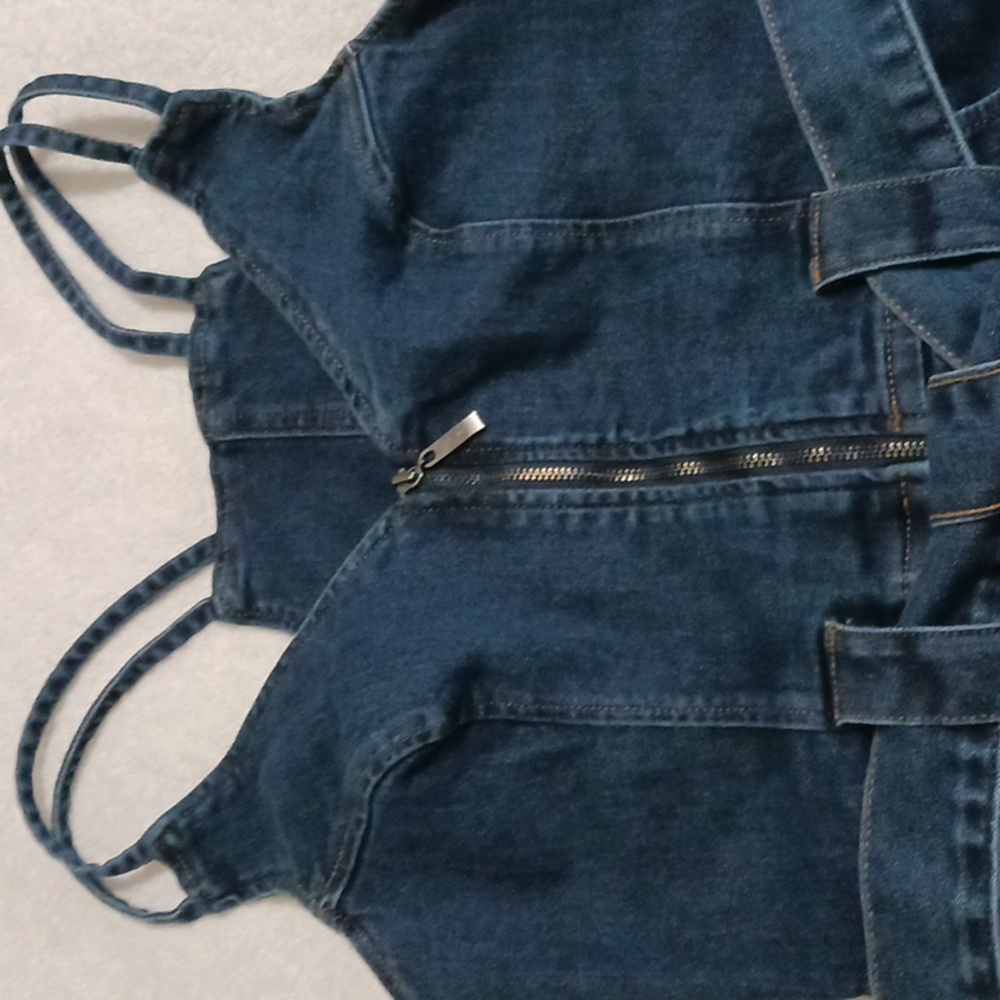 Venus Women's Dress 4 Denim Zip Closure - Picture 4 of 11
